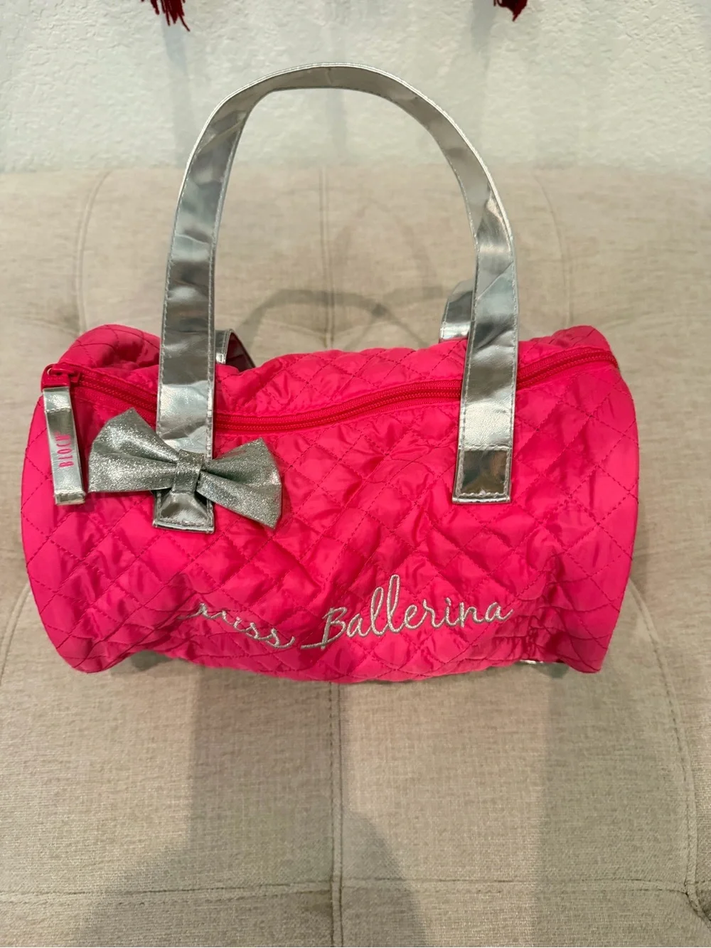 Bloch Pink Quilted 'Miss Ballerina' Dance Bag